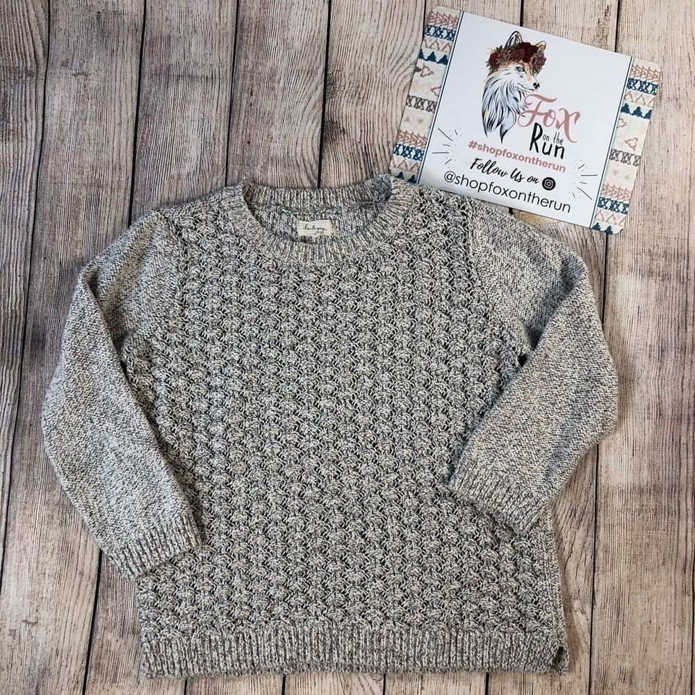 LOU & Grey Cropped Sleeve Pullover Sweater